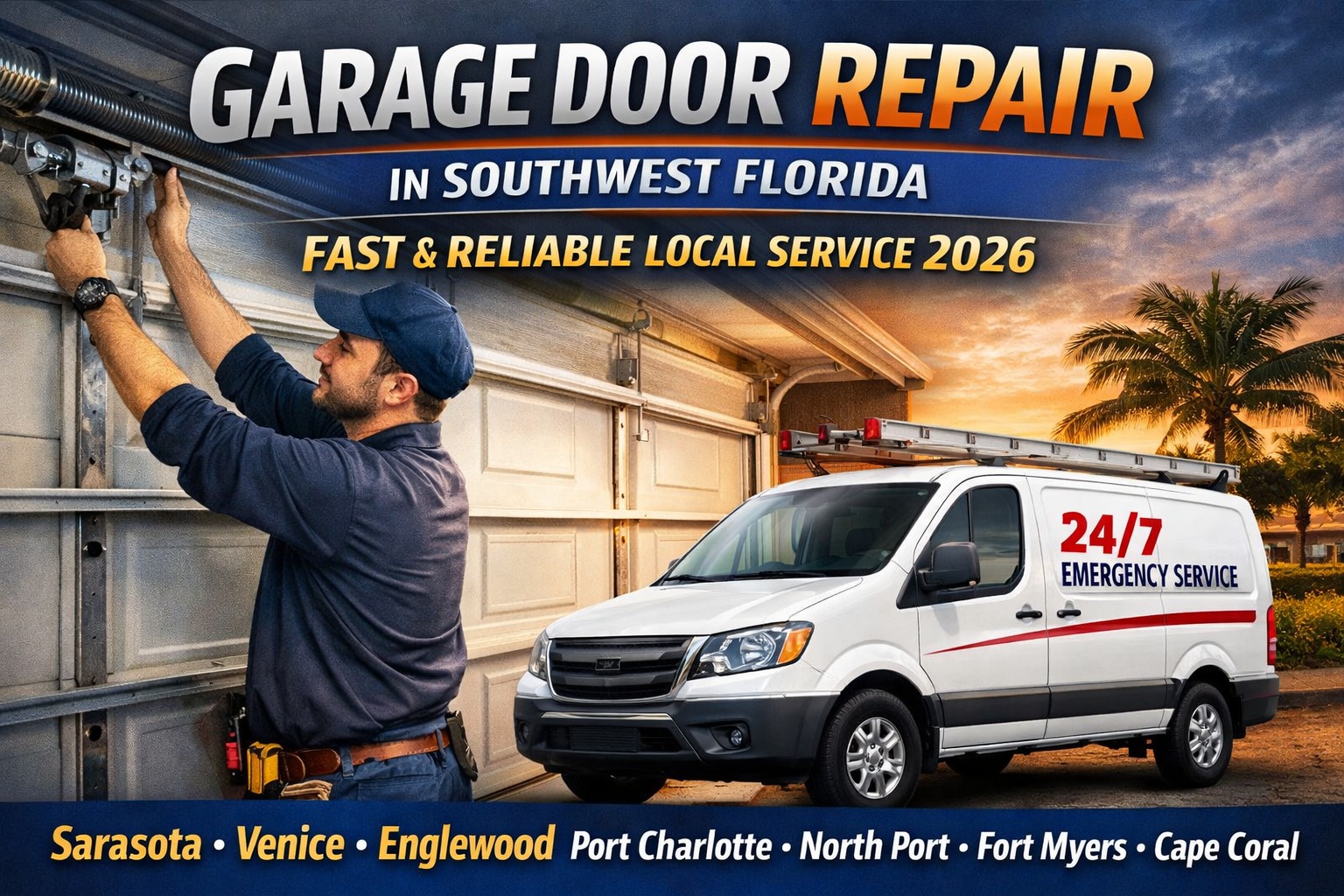 Fast & Reliable Garage Door Repair in Southwest FL